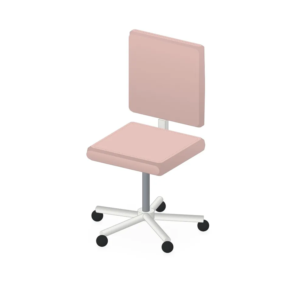 KESTANE çalışma sandalyesi, pembe