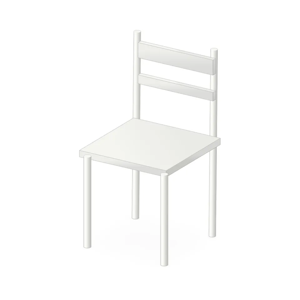 ÇITLEMBİK sandalye, beyaz