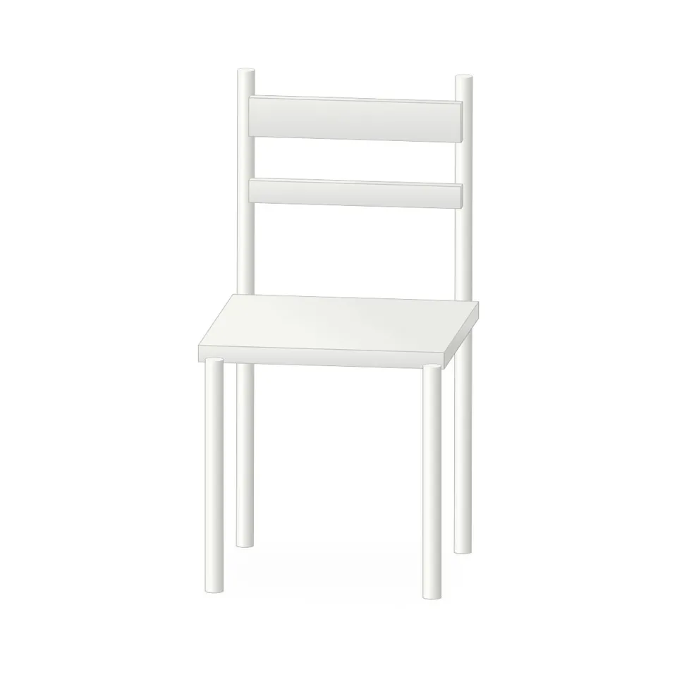 ÇITLEMBİK sandalye, beyaz